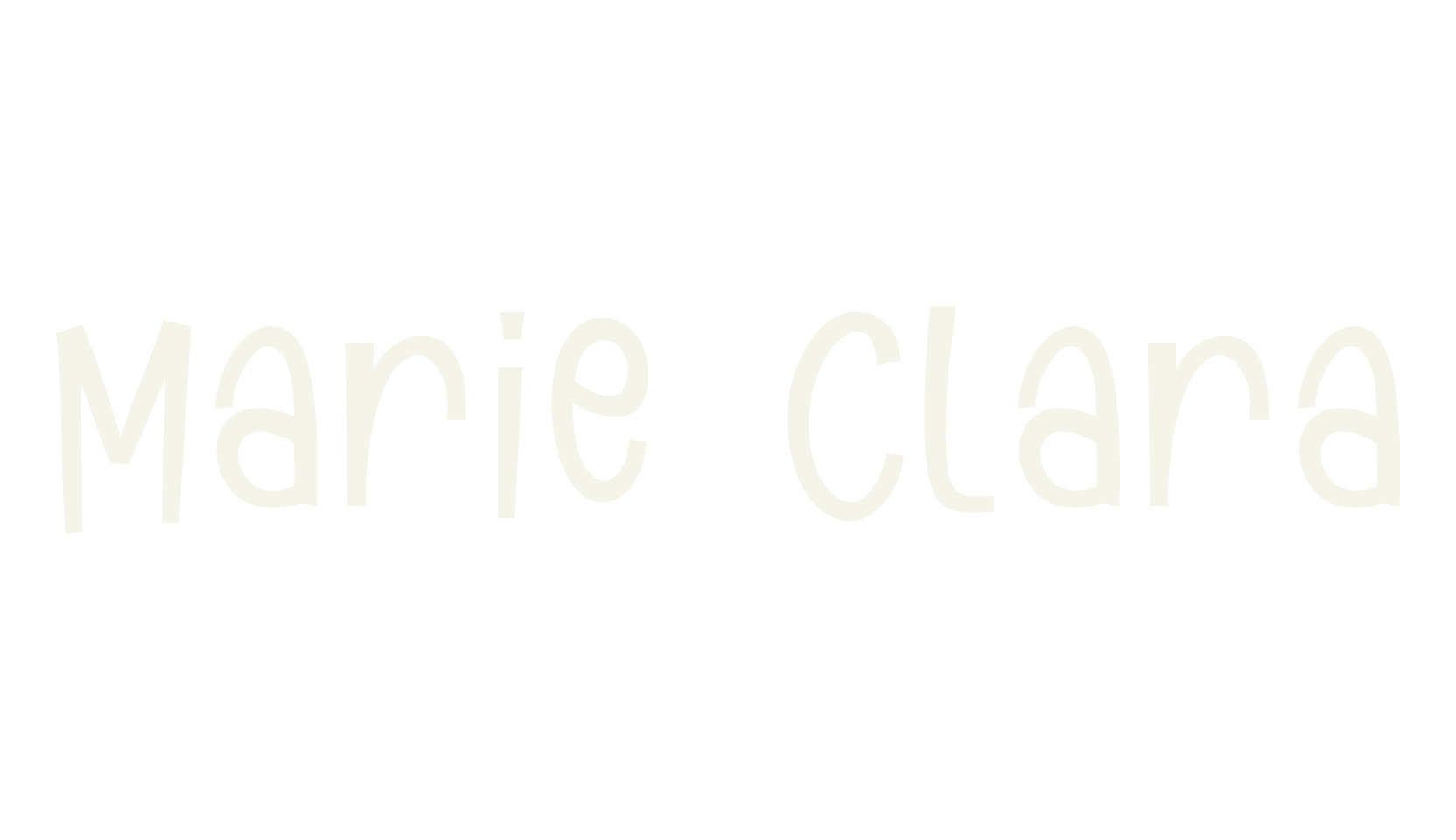 Marie Clara, handwritten font preview