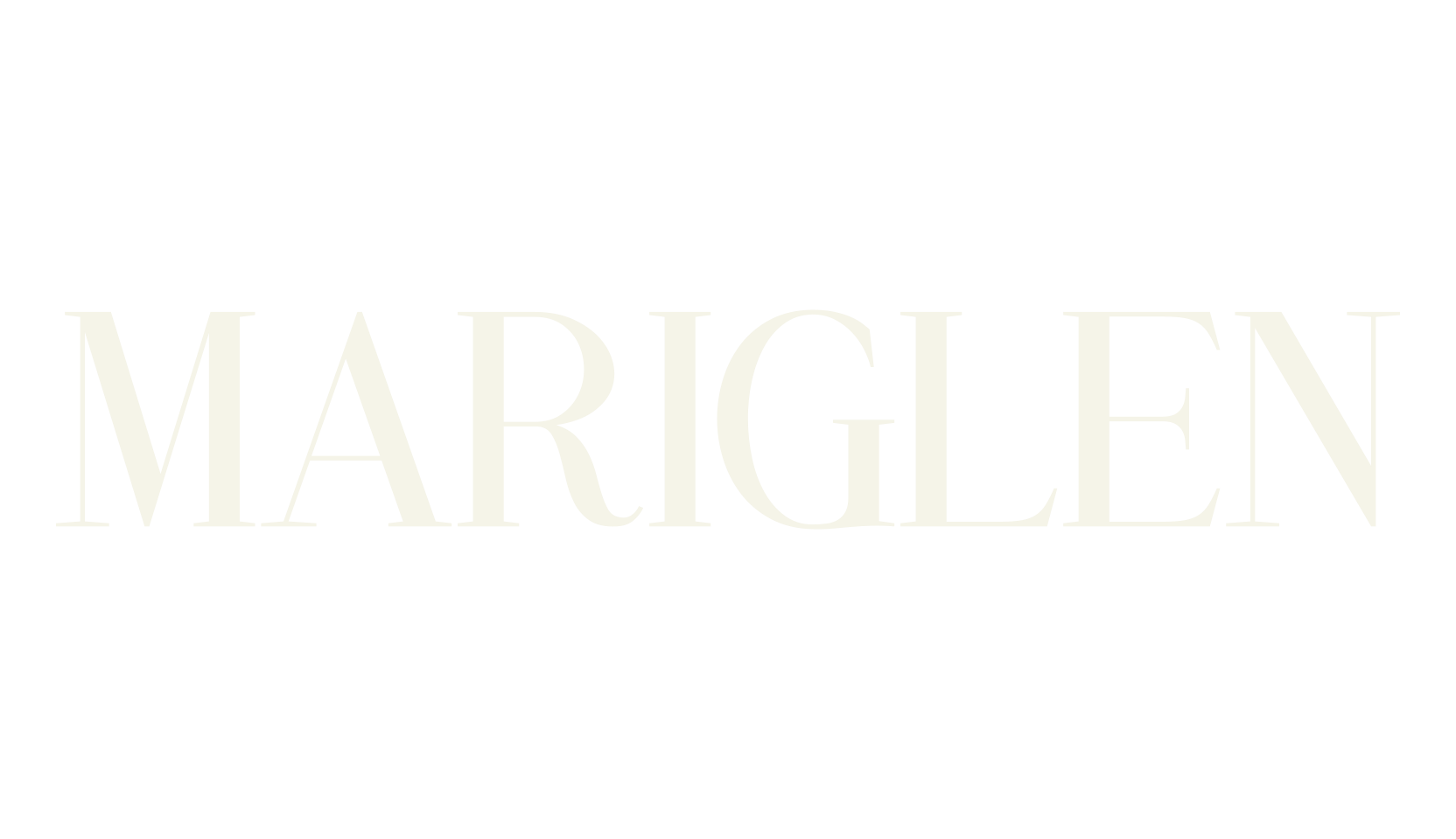 MARIGLEN, modern font preview