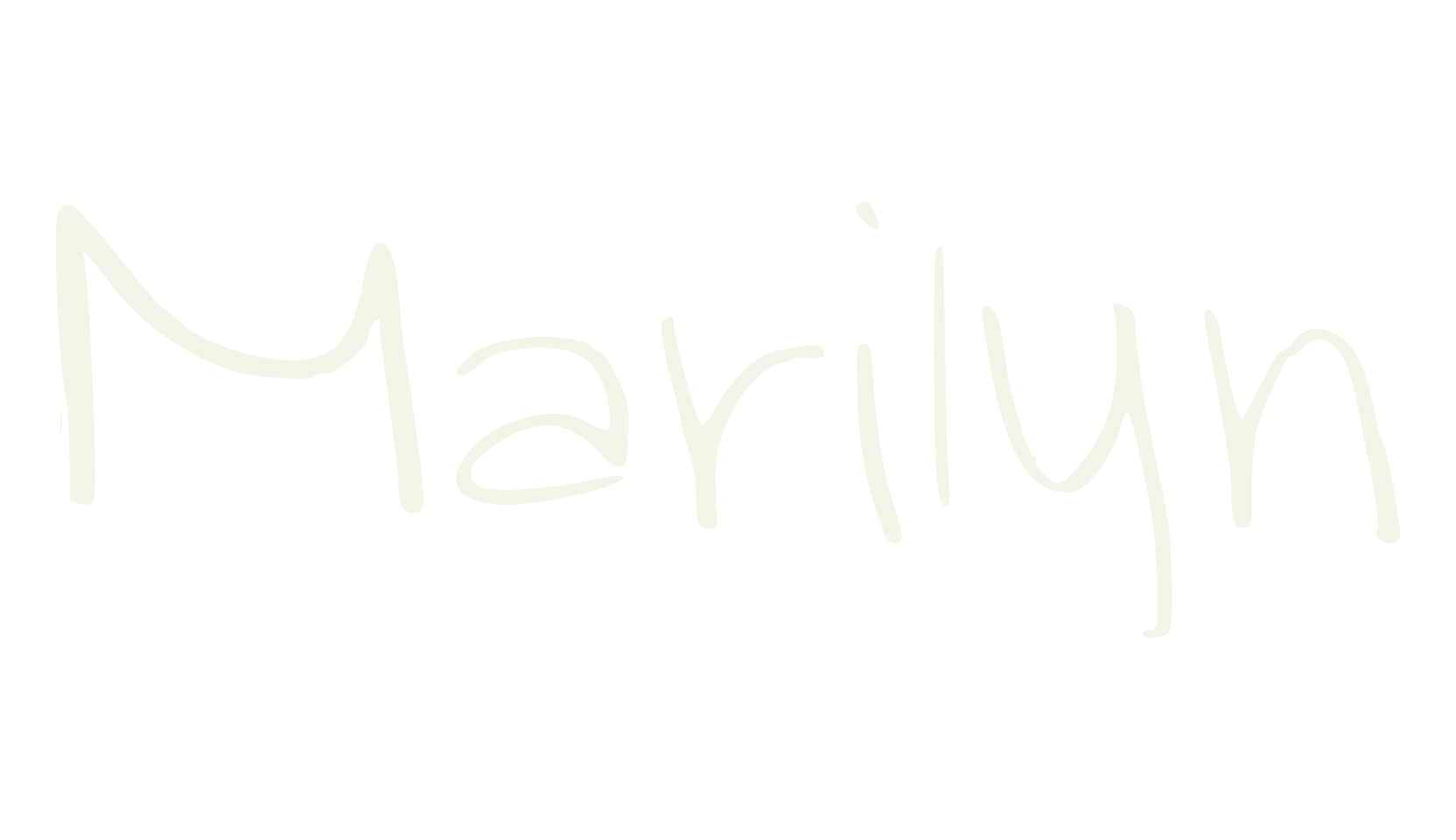 Marilyn, handwriting font preview