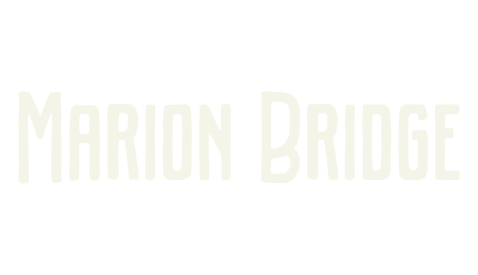 Marion Bridge, display market font preview