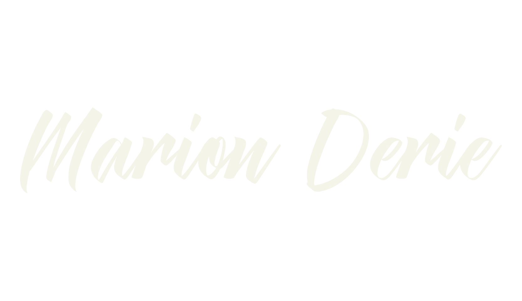 Marion Derie, italic font preview