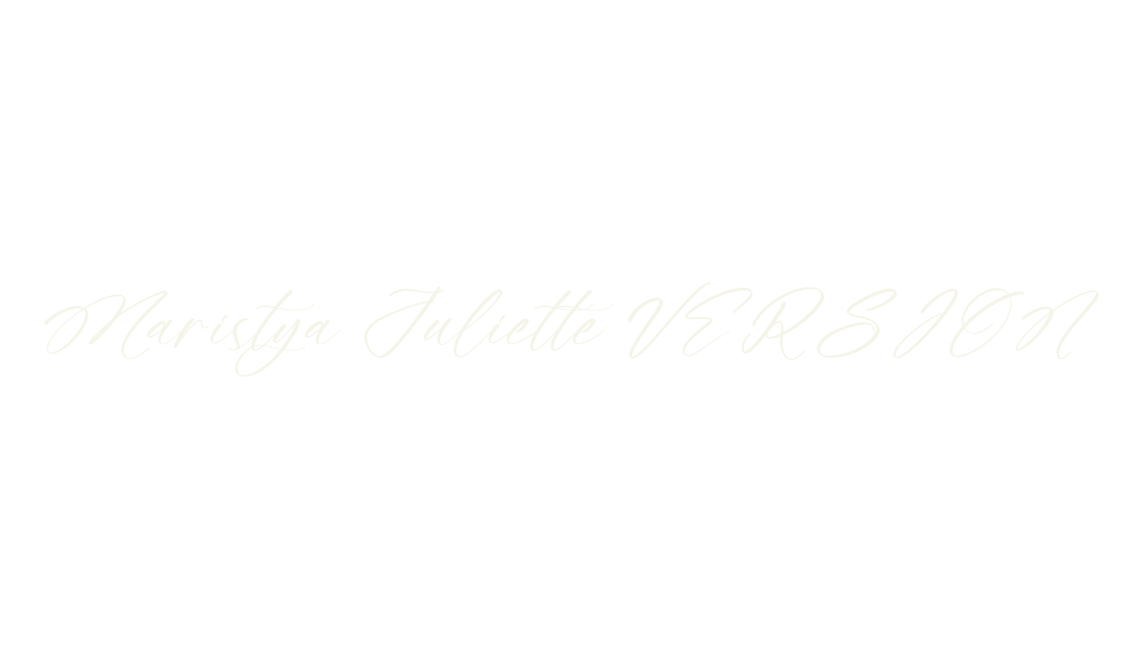 Maristya Juliette VERSION, script font preview