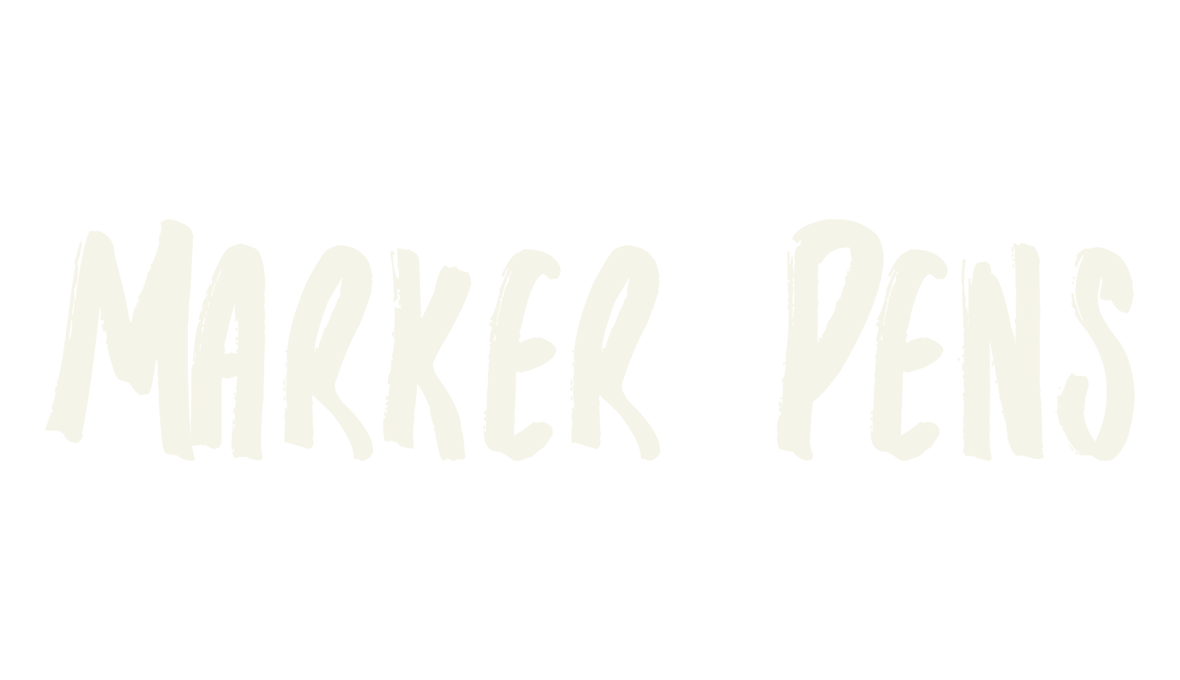Marker Pens, handwritten font preview