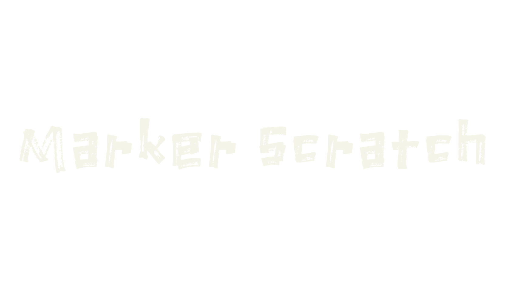 Marker Scratch, marker font preview