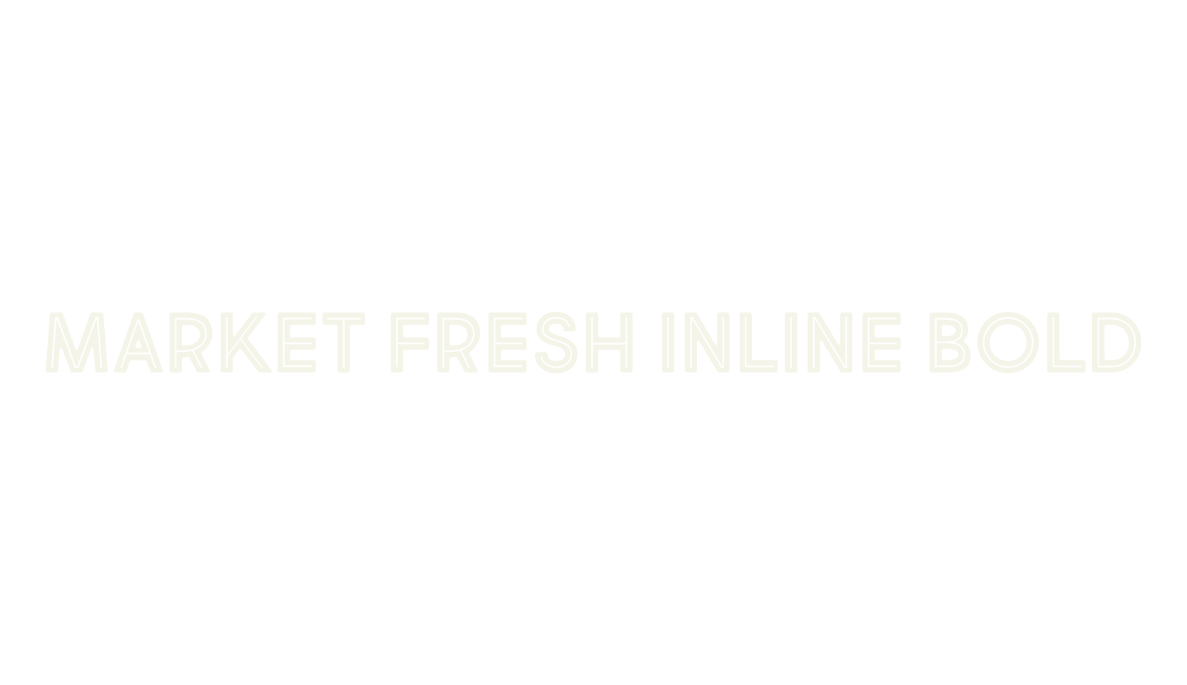 Market Fresh Inline Bold, display market font preview