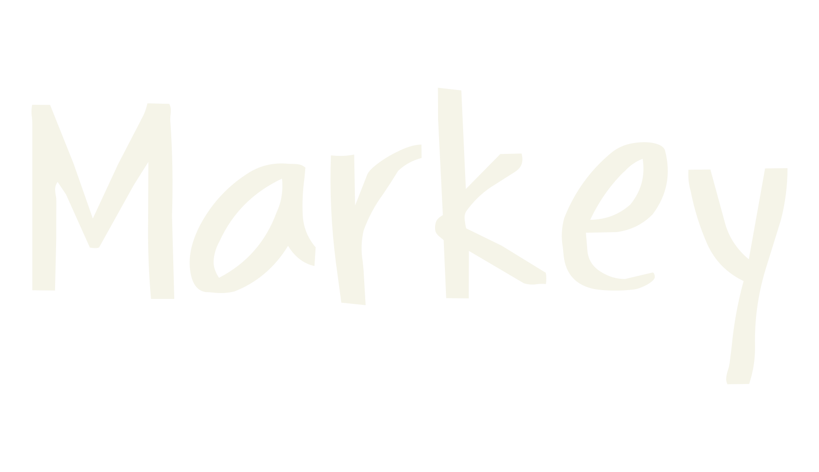 Markey, handwritten font preview