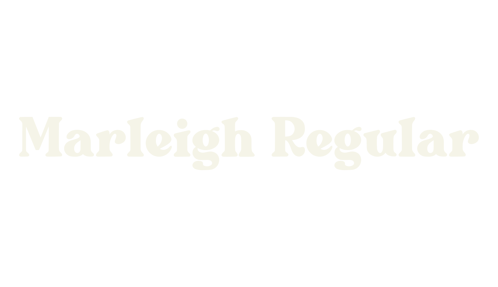 Marleigh Regular, fashion script font preview