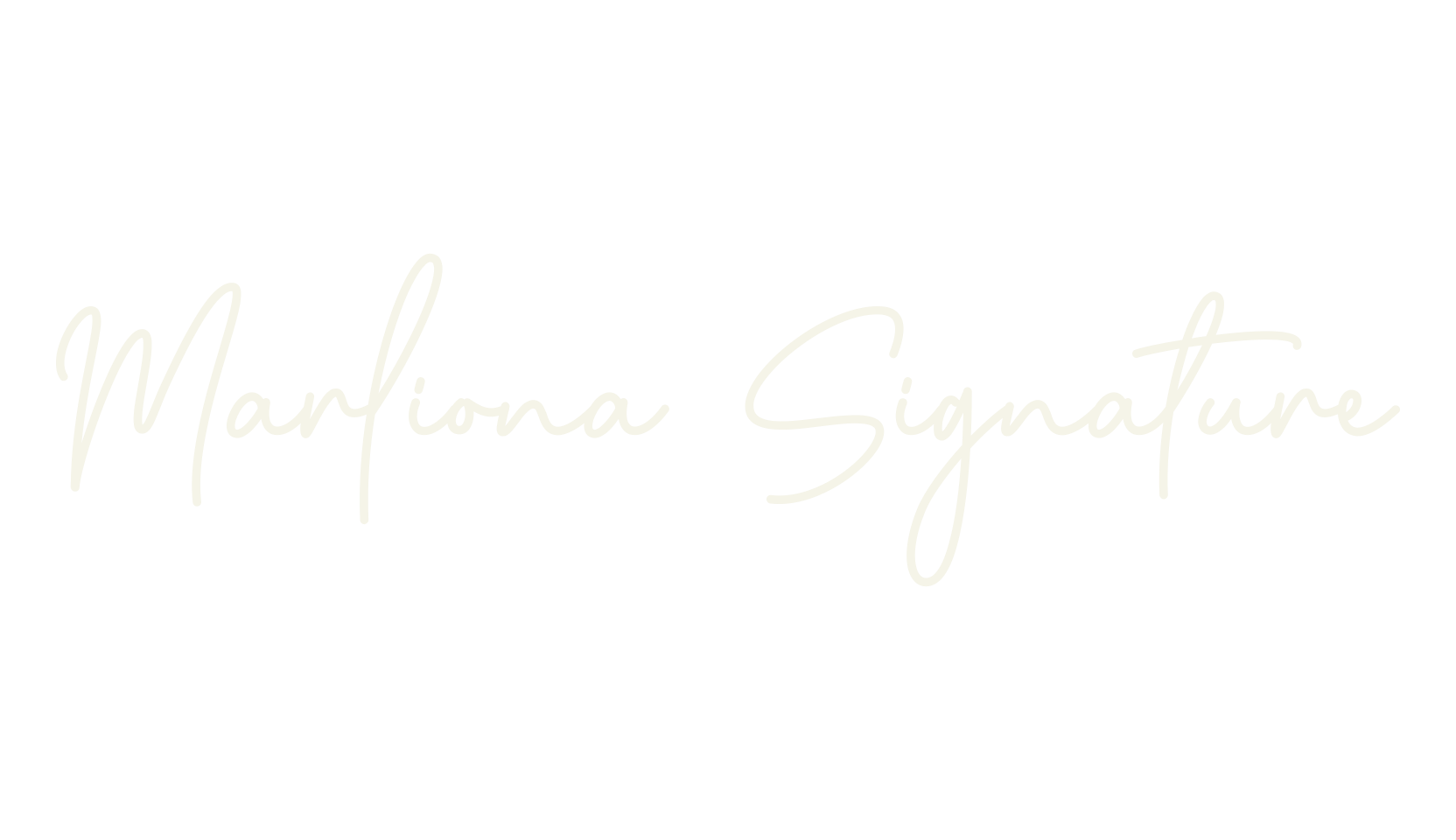 Marliona Signature, calligraphy font preview