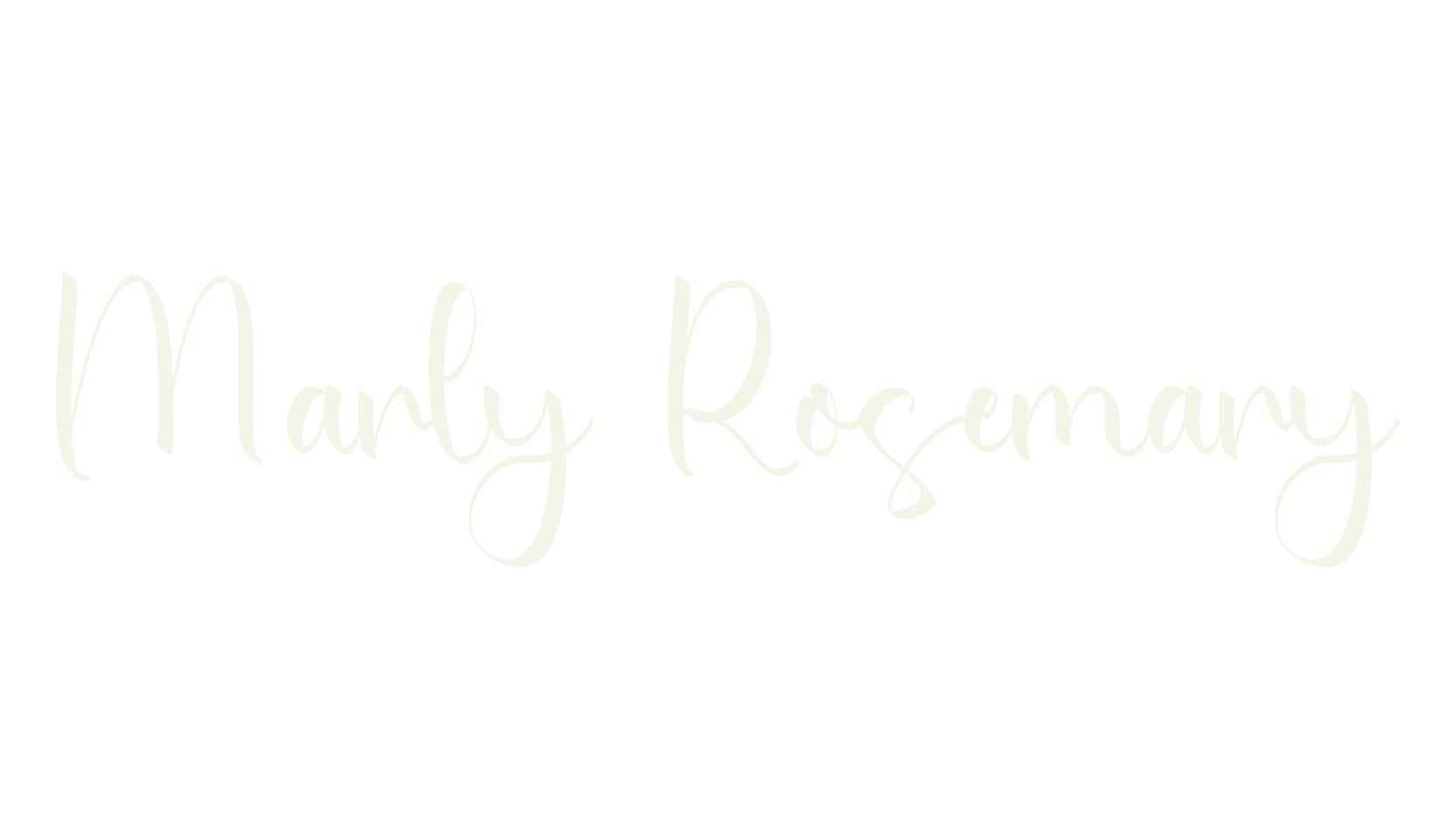 Marly Rosemary, calligraphy font preview