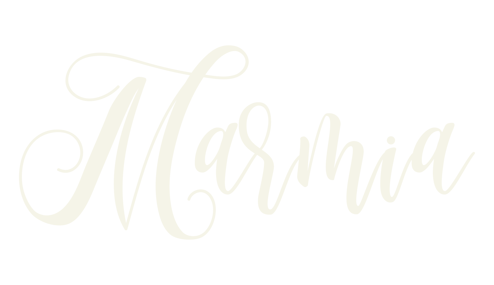 Marmia, cursive font preview