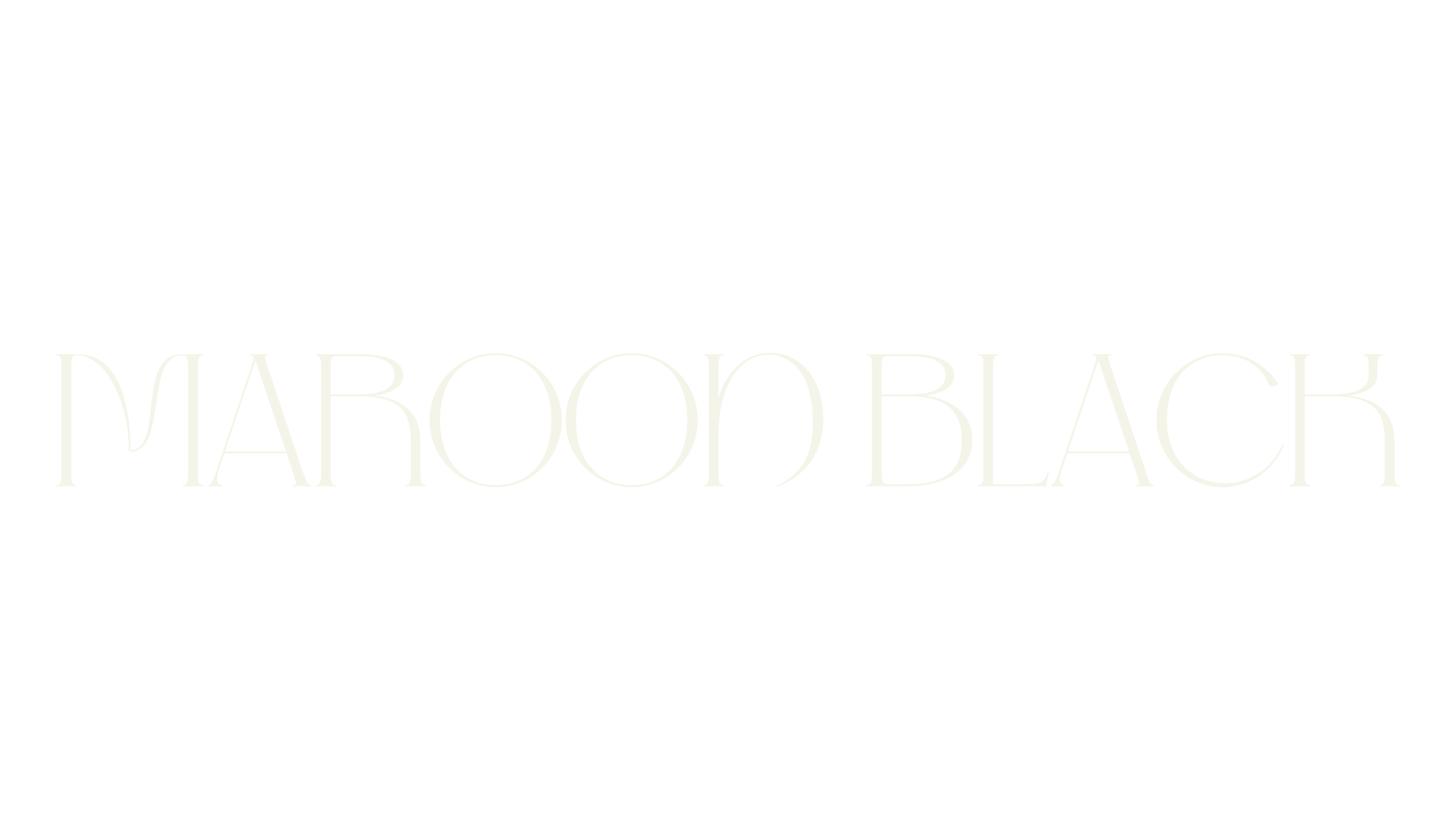 Maroon Black, serif font preview