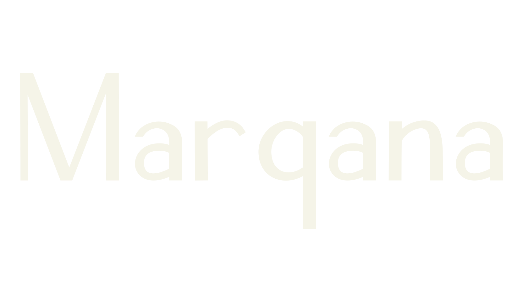 Marqana, modern font preview