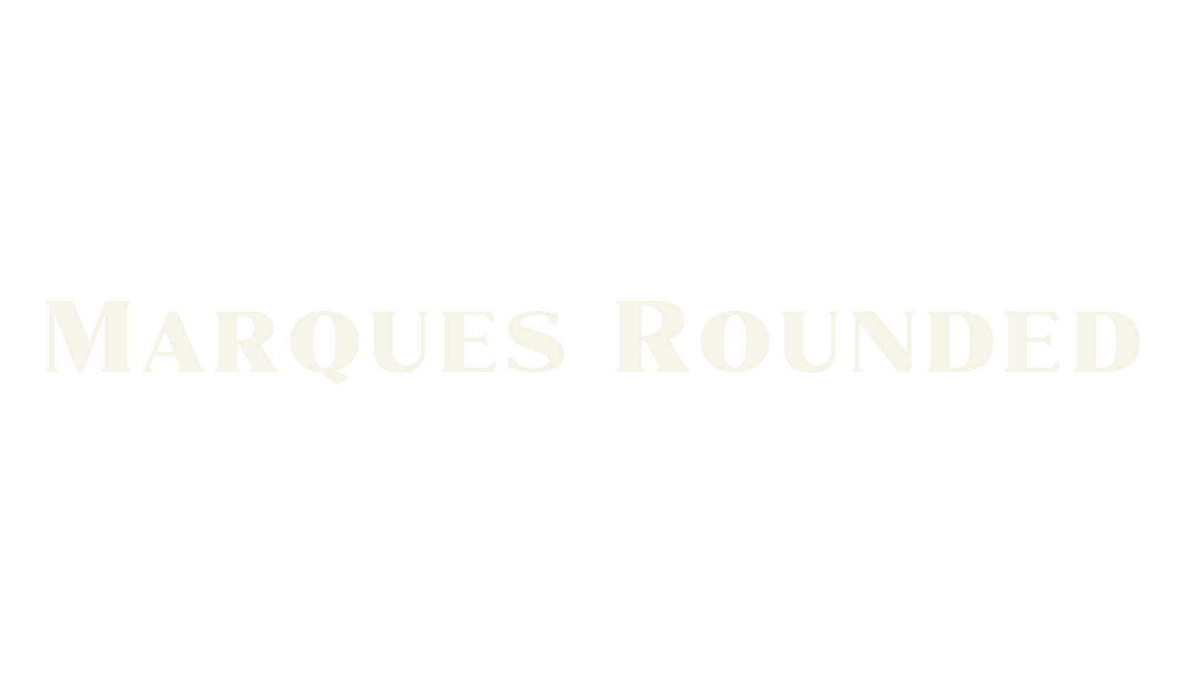 Marques Rounded, display market font preview