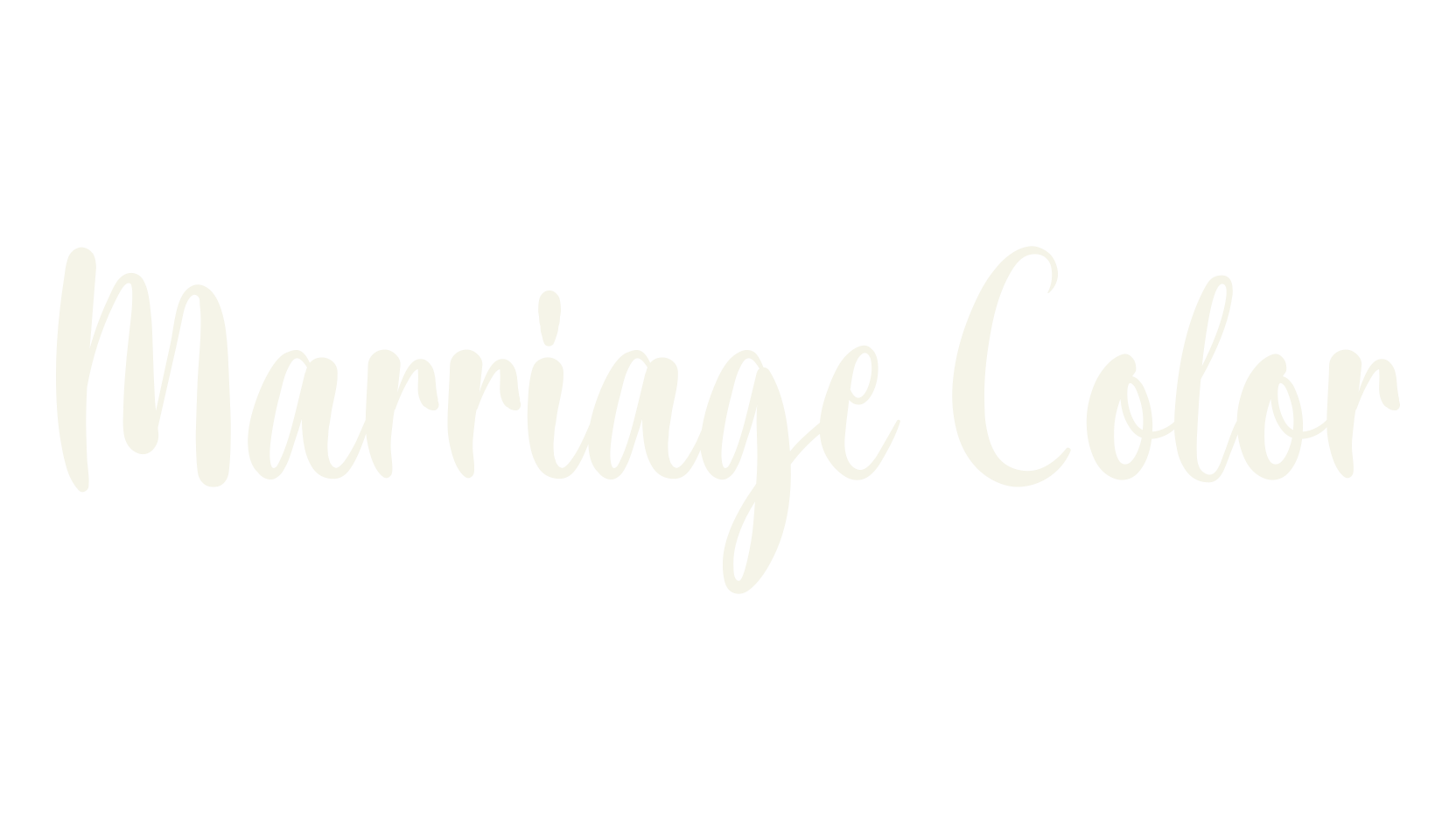 Marriage Color, lettering font preview