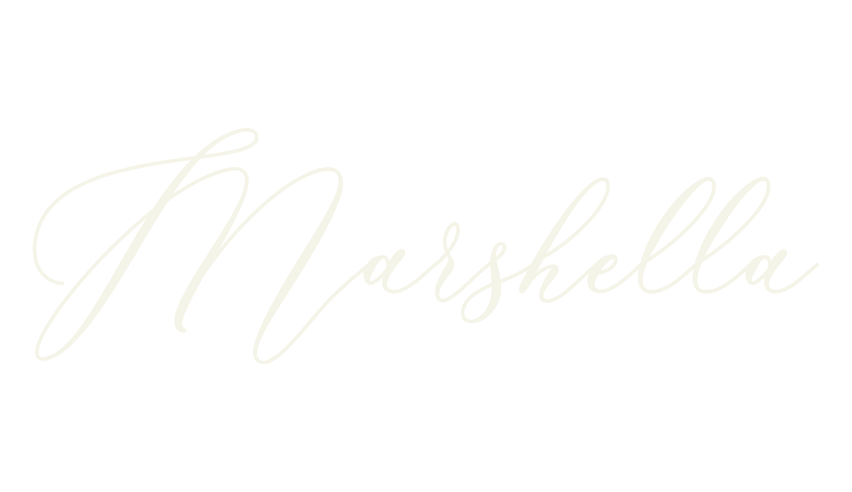 Marshella, cursive font preview