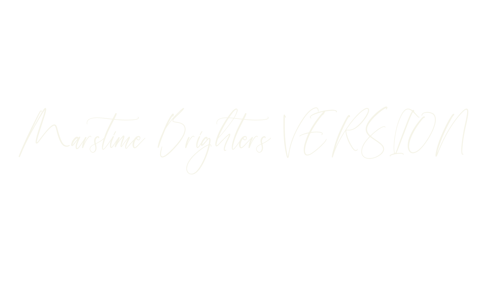 Marstime Brighters VERSION, script font preview