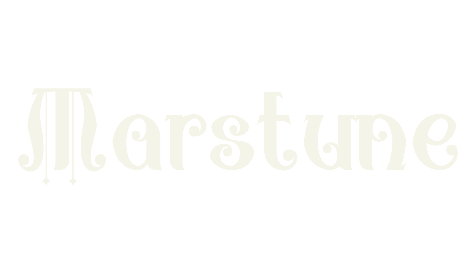 Marstune, decorative font preview