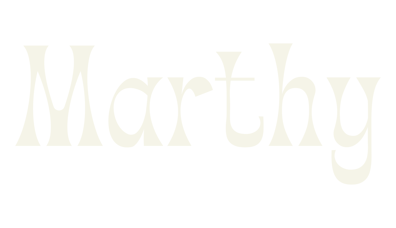 Marthy, 1970s font preview