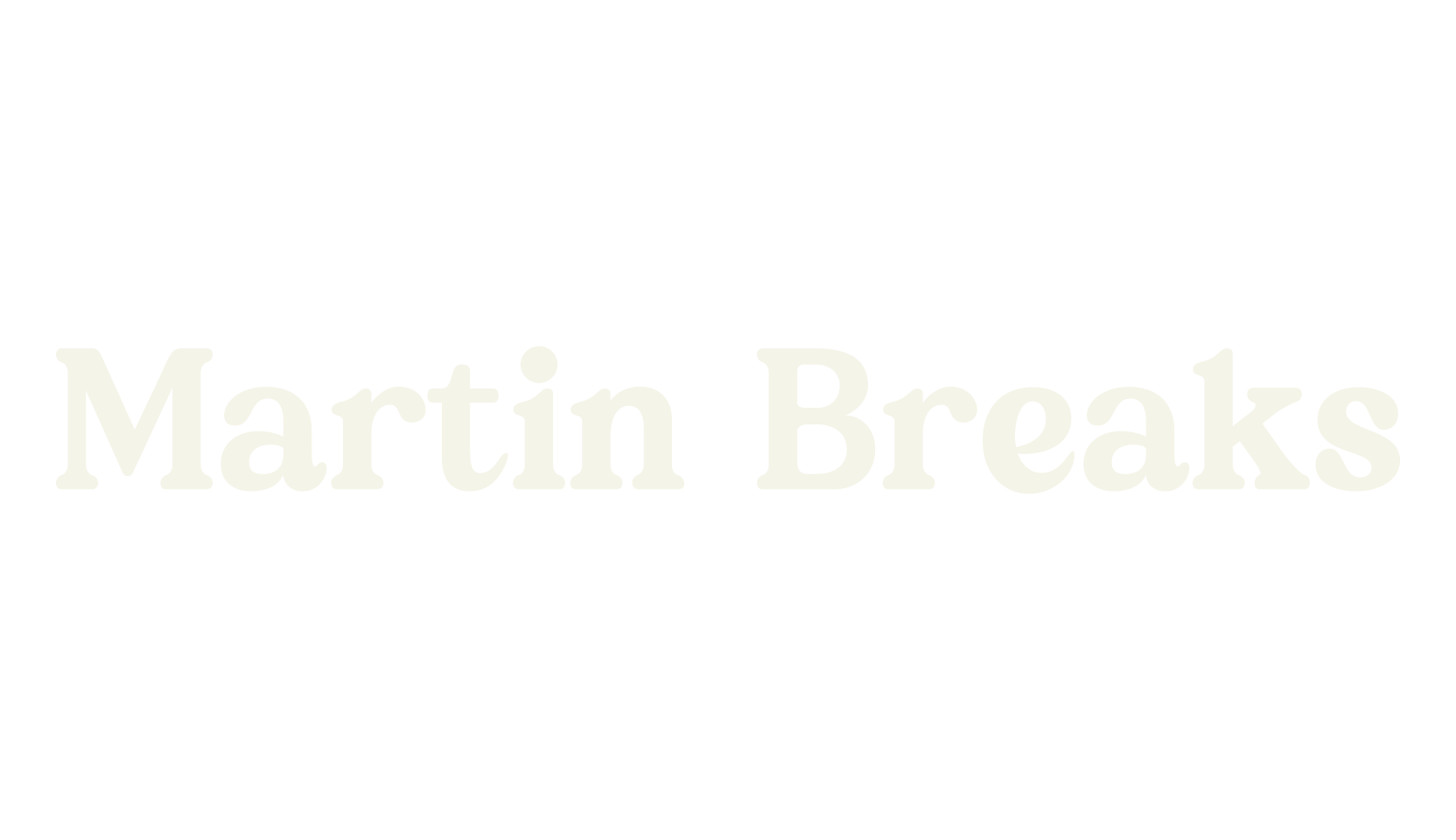Martin Breaks, serif font preview