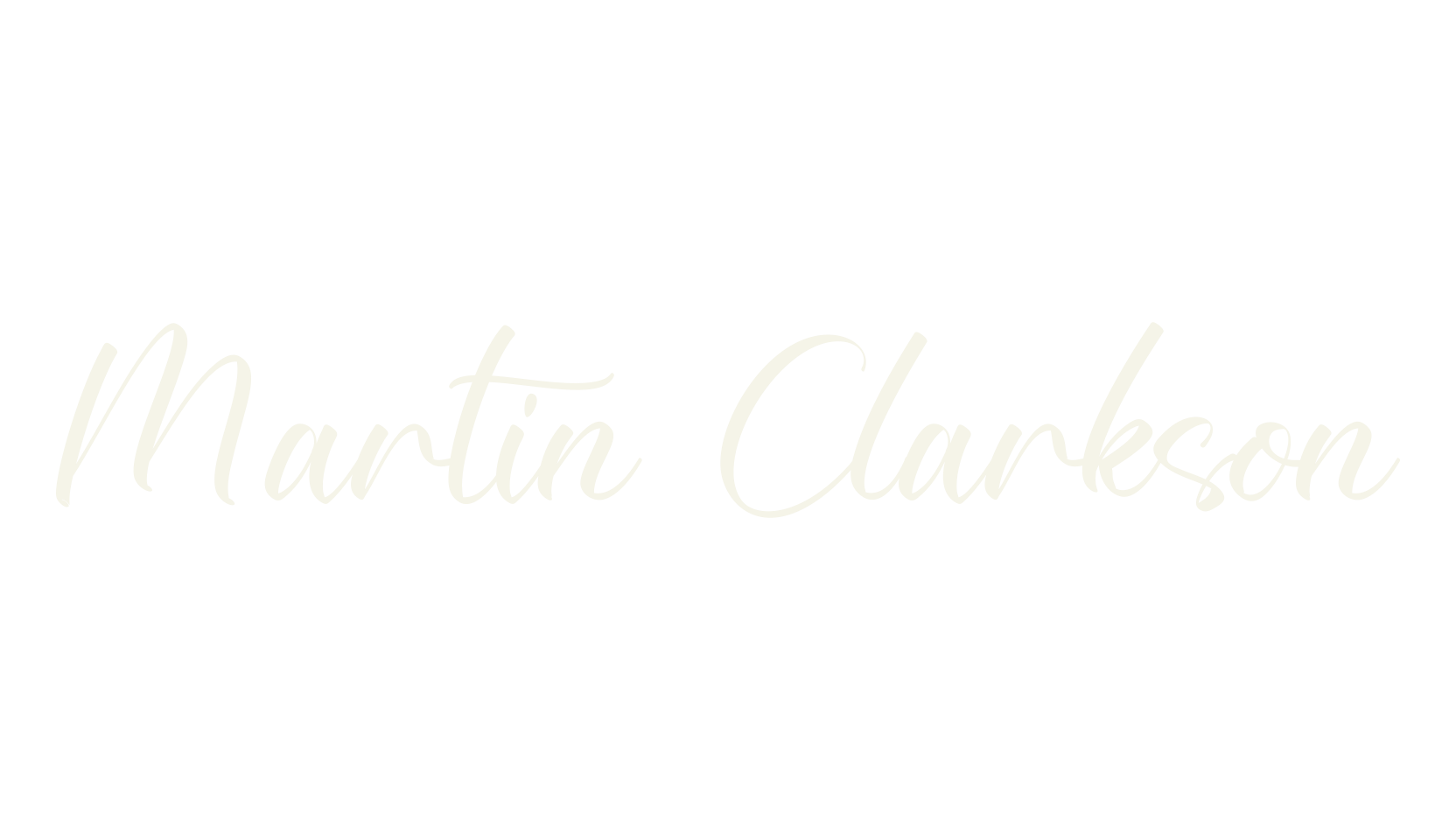 Martin Clarkson, handwriting font preview