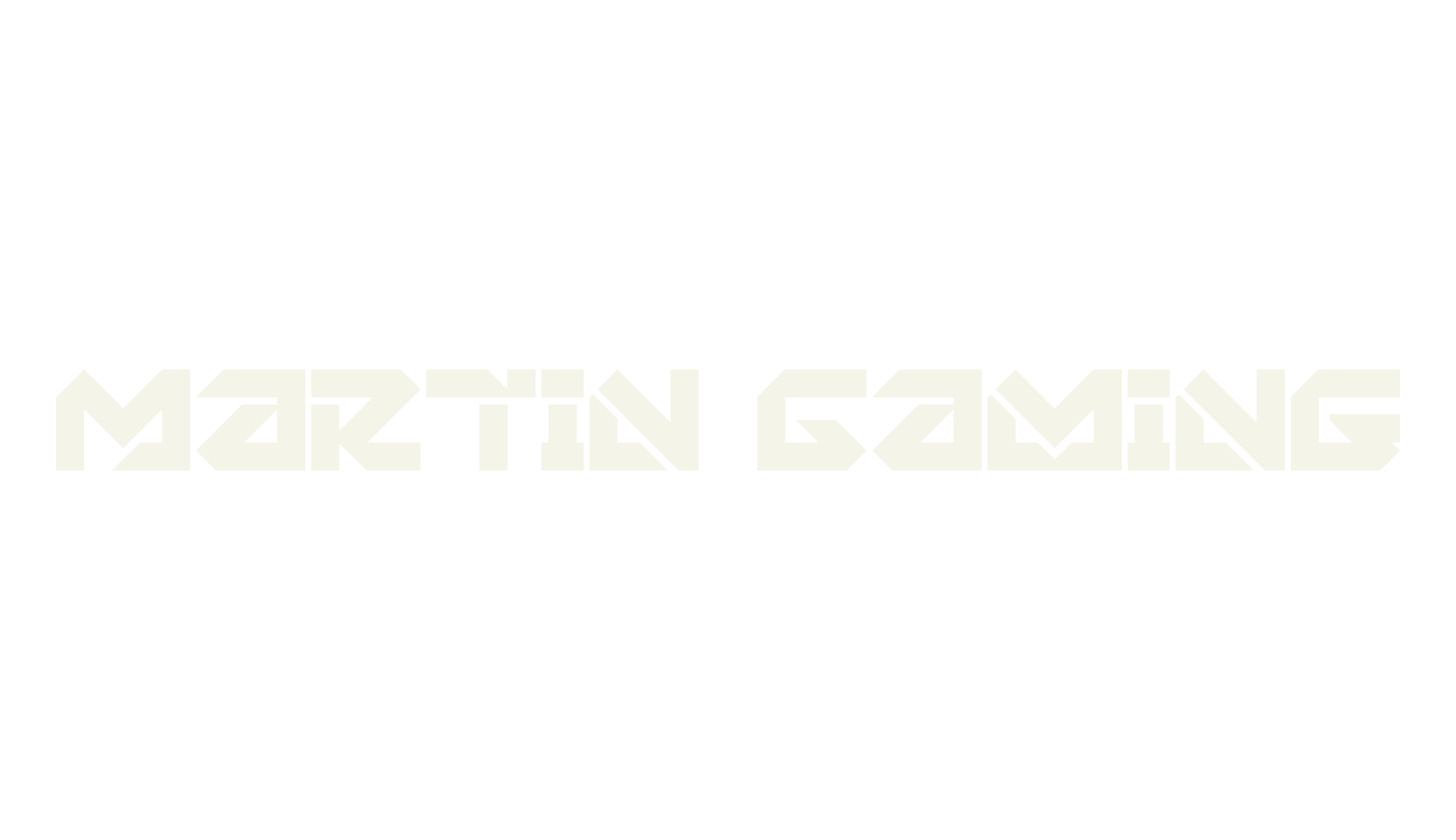 Martin Gaming, techno font preview