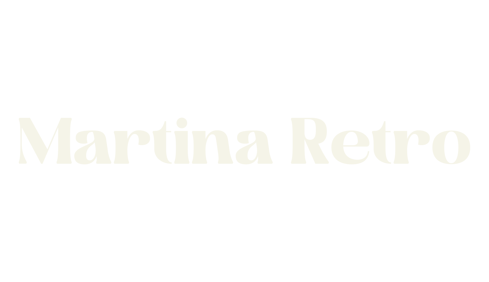 Martina Retro, display market font preview