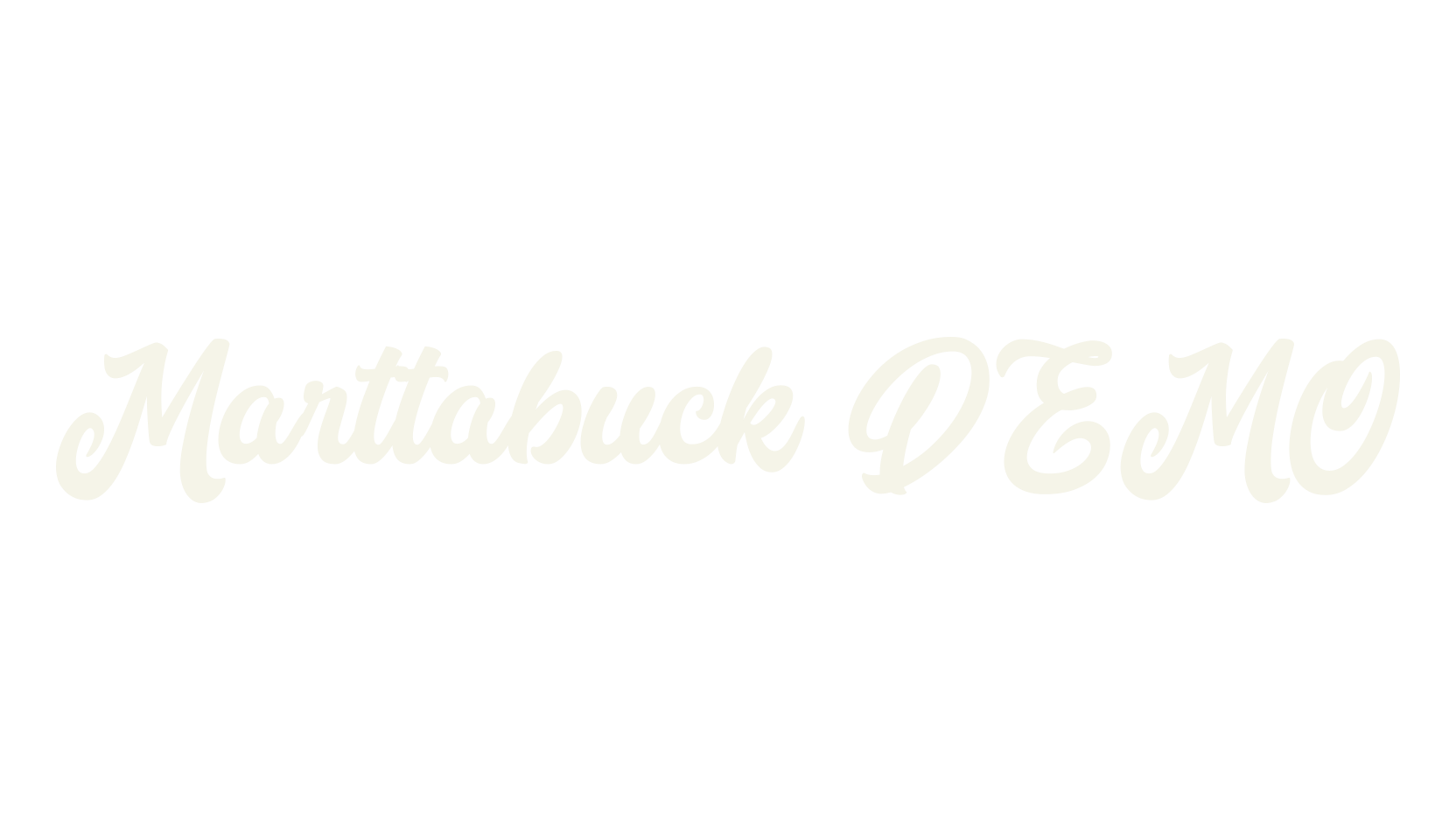 Marttabuck DEMO, fashion script font preview