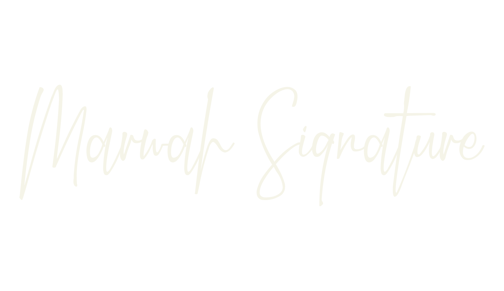 Marwah Signature, signature font preview
