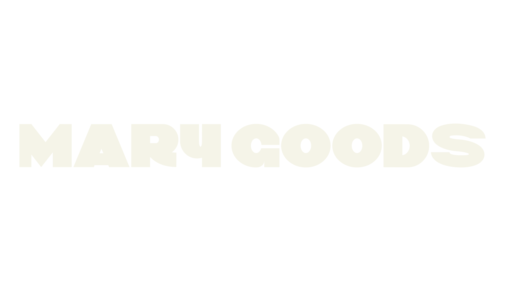 MARY GOODS, thick font preview
