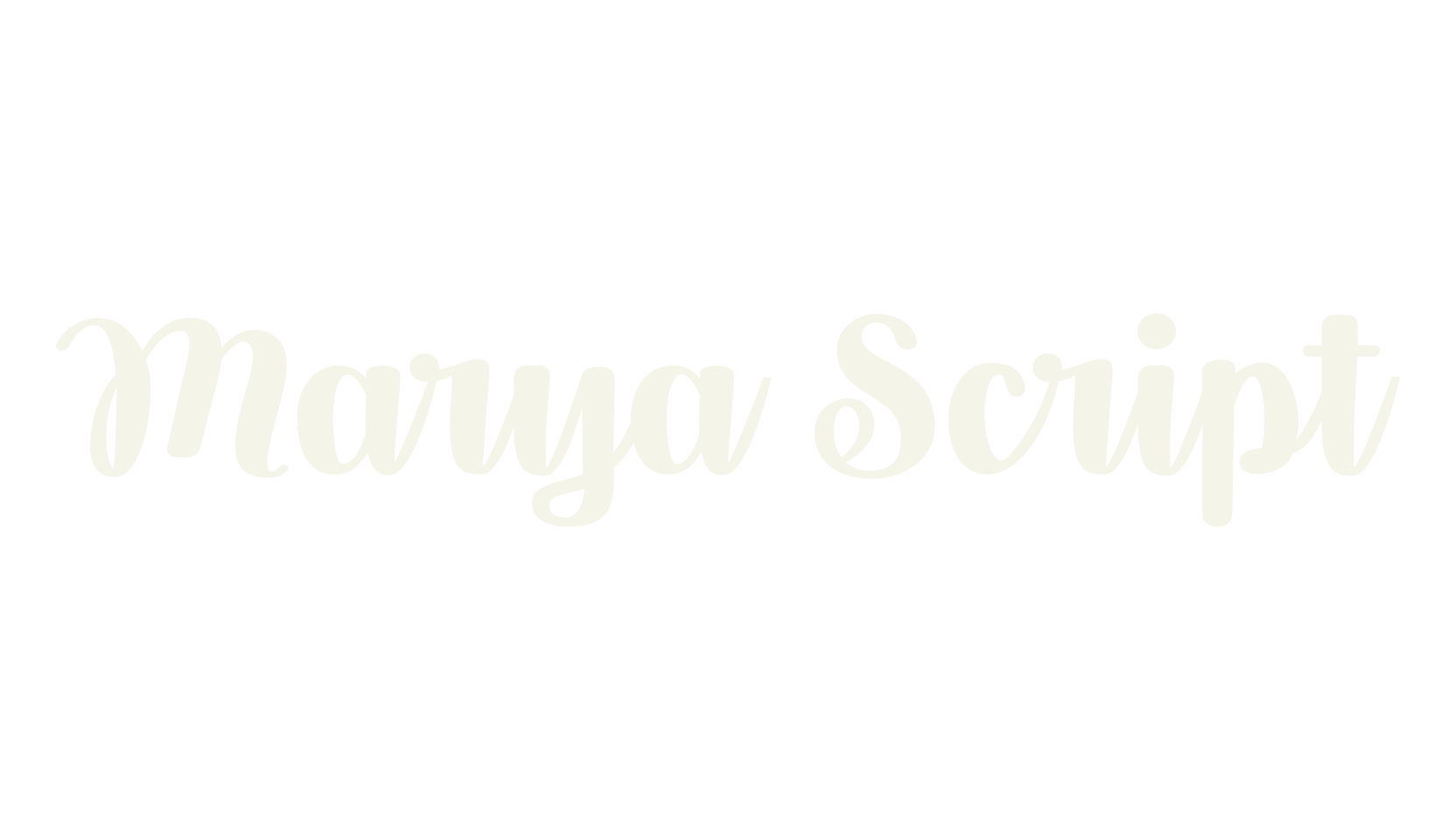 Marya Script, heart font preview
