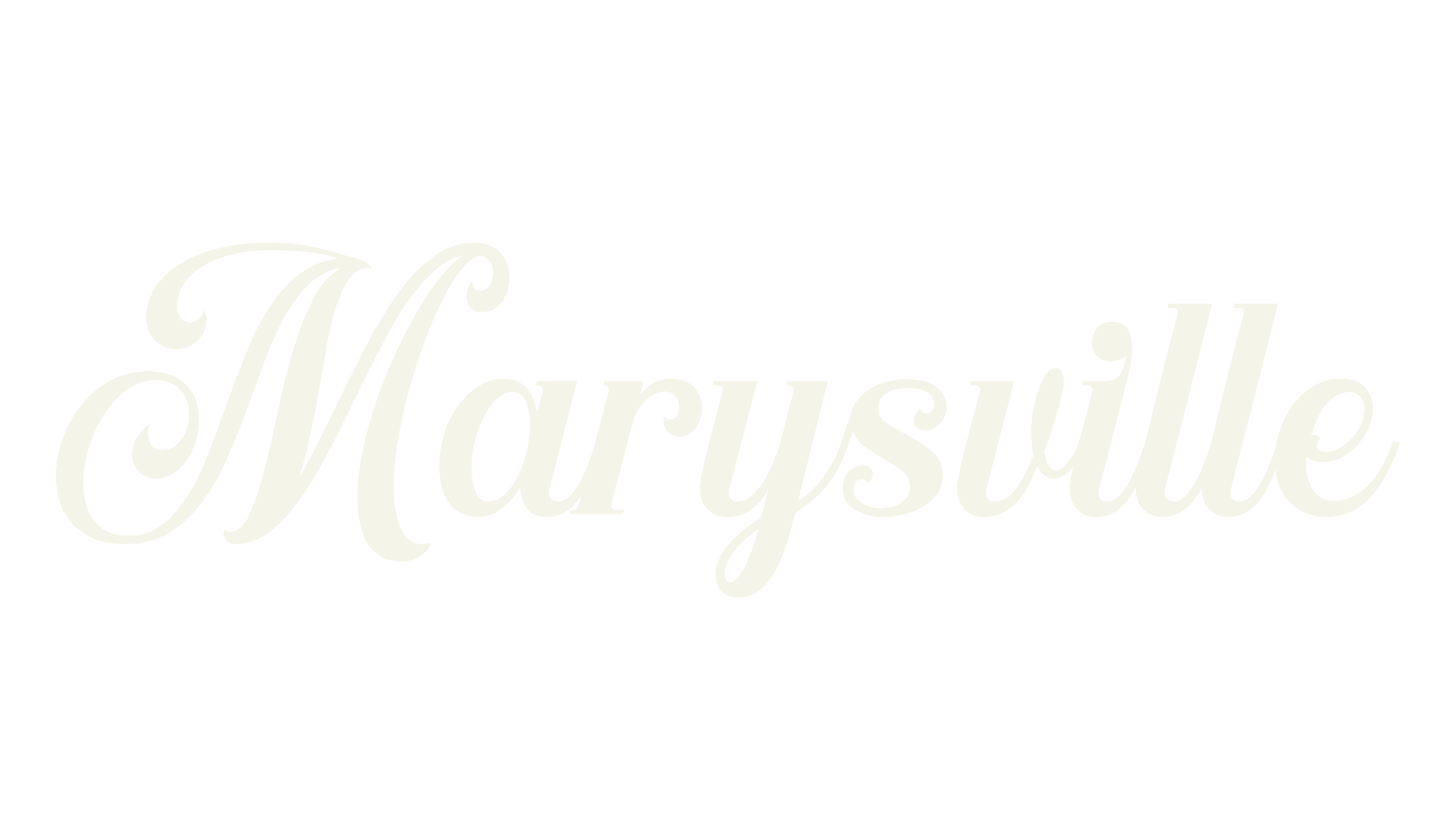 Marysville, fashion script font preview