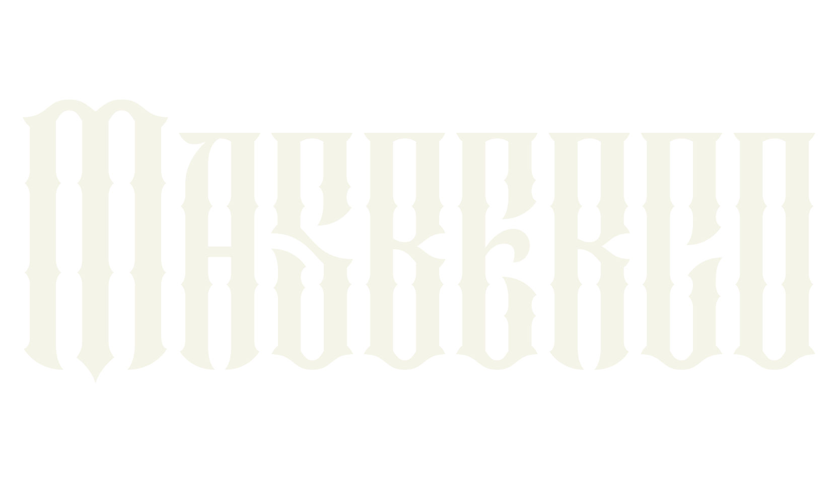Masberco, gothic font preview