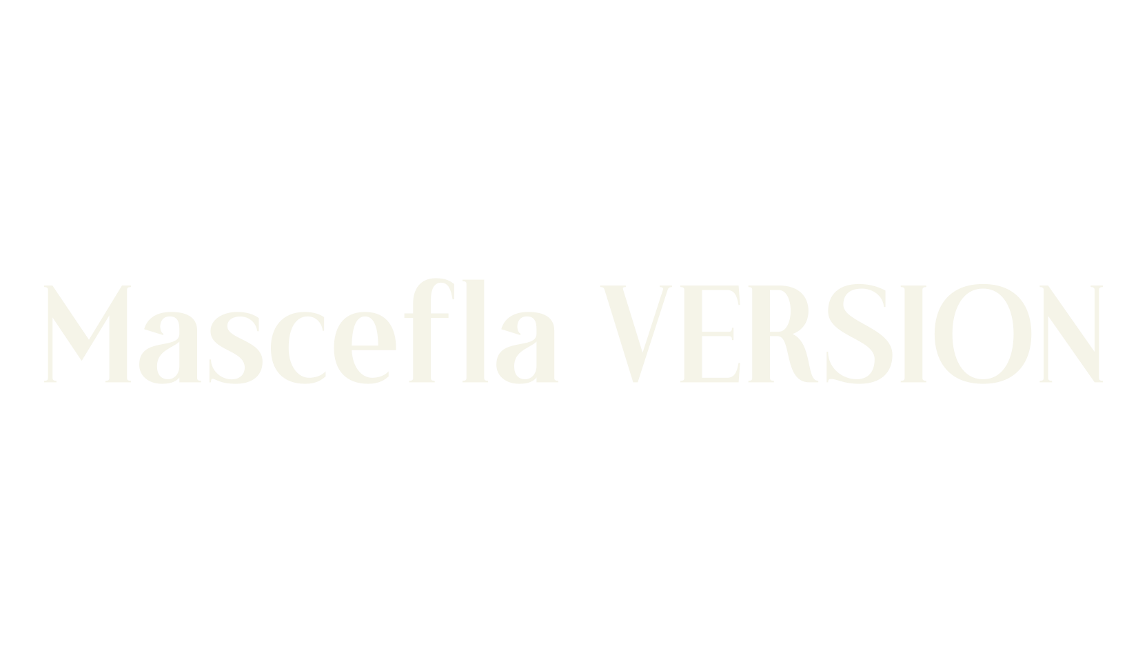 Mascefla VERSION, serif font preview