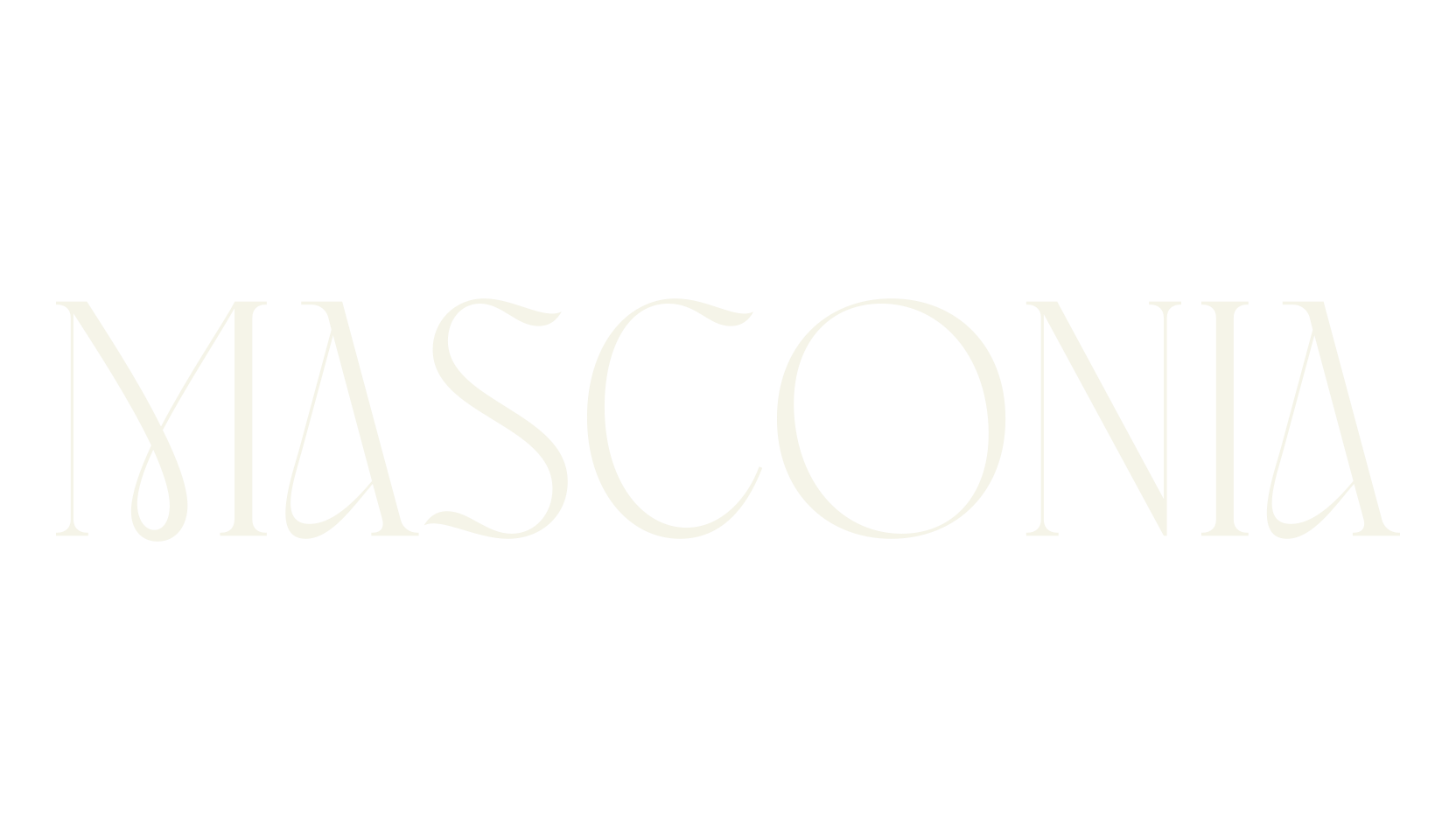 Masconia, serif font preview