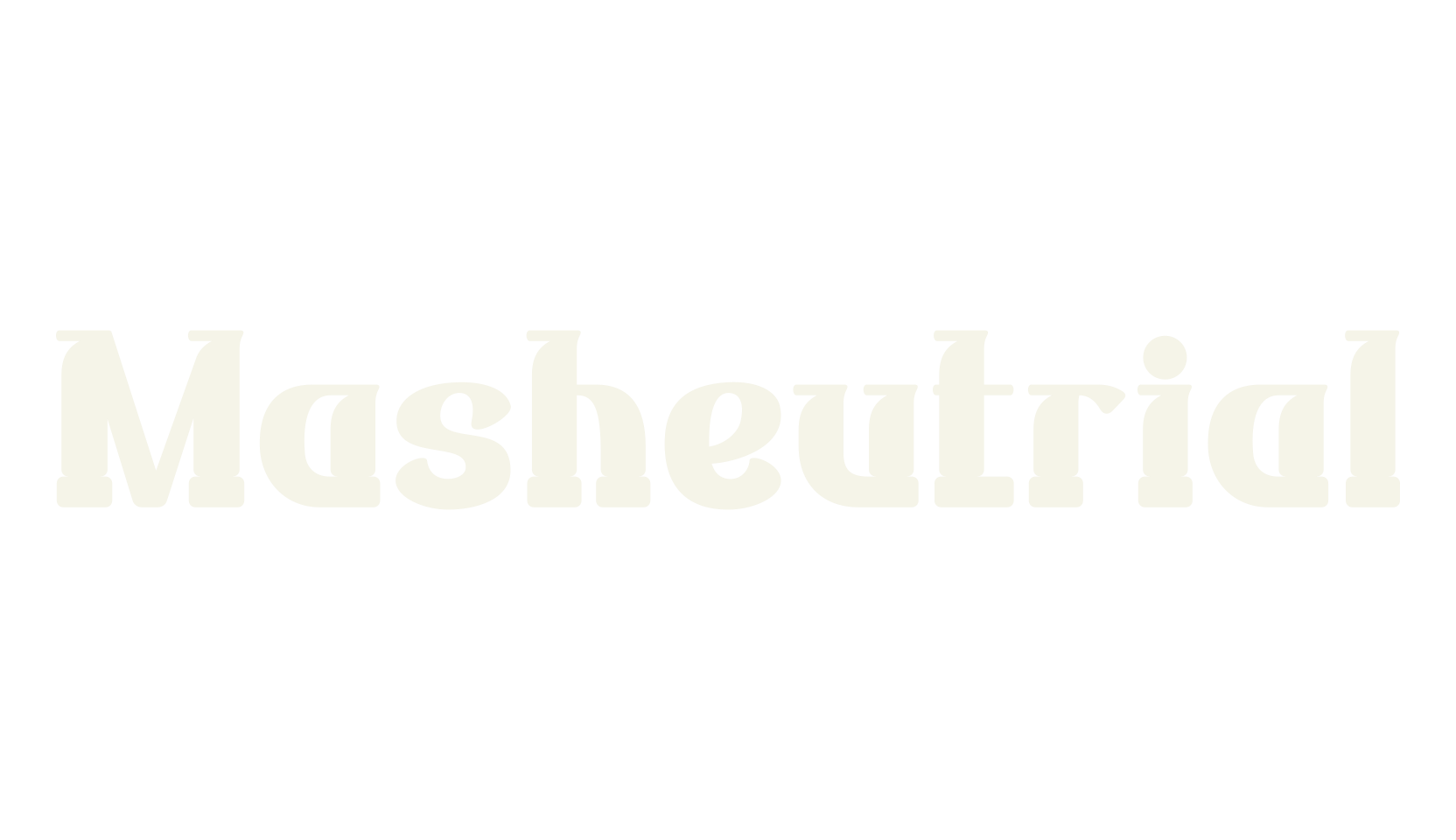 Masheutrial, bold font preview