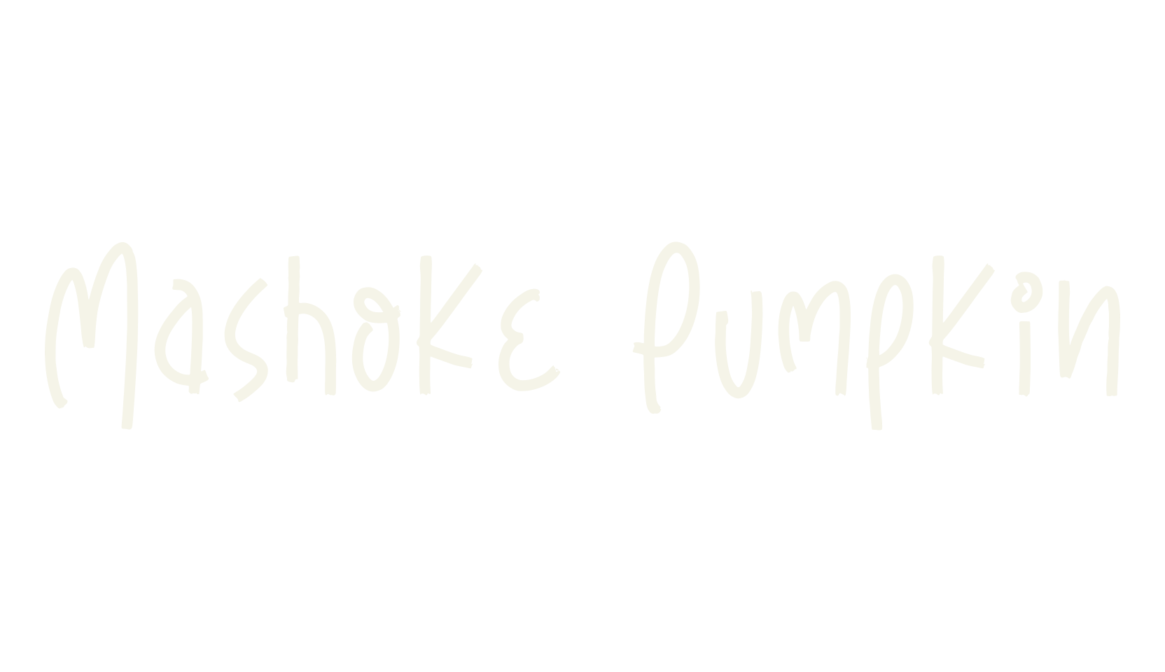 Mashoke Pumpkin, script font preview