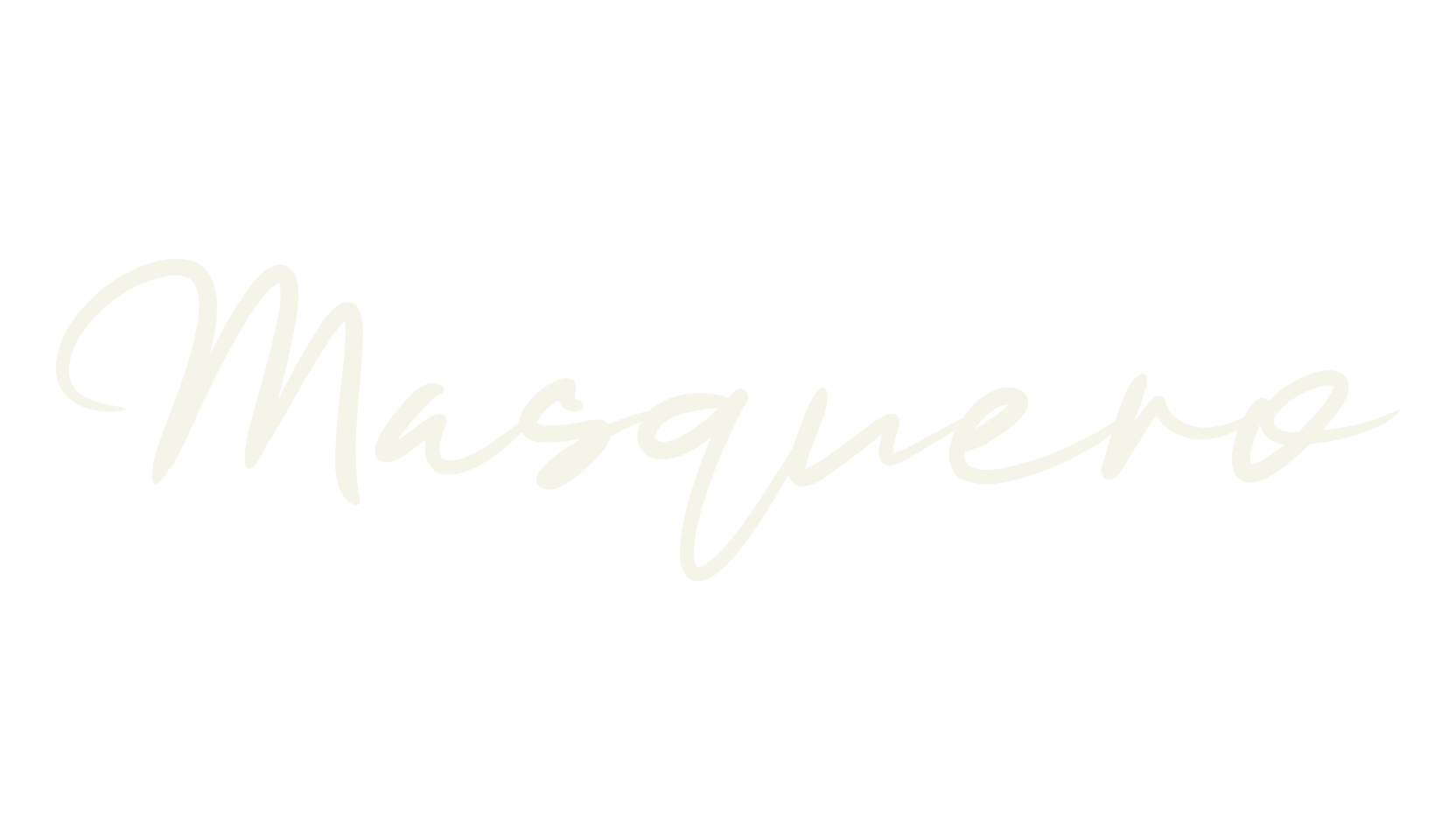Masquero, signature font preview