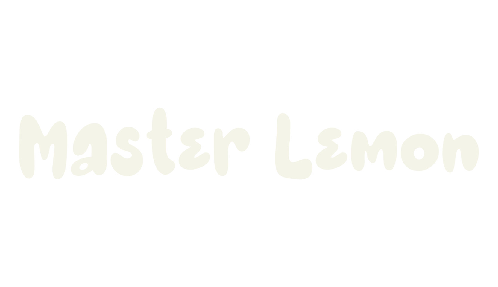 Master Lemon, bubbly font preview