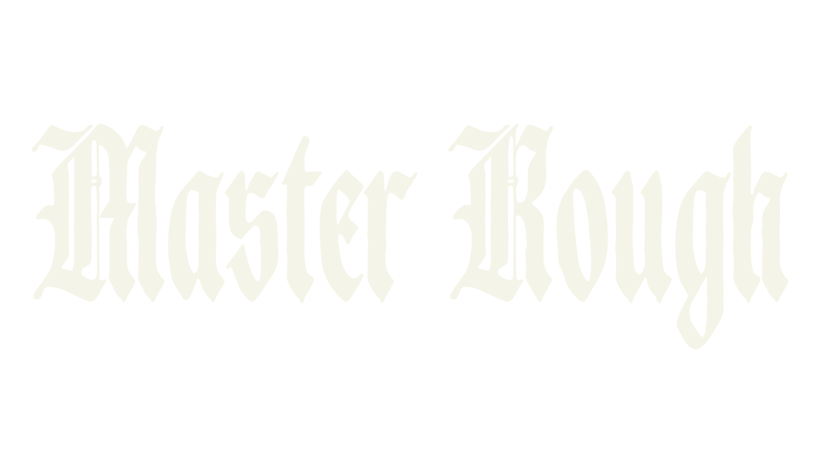 Master Rough, fantasy font preview