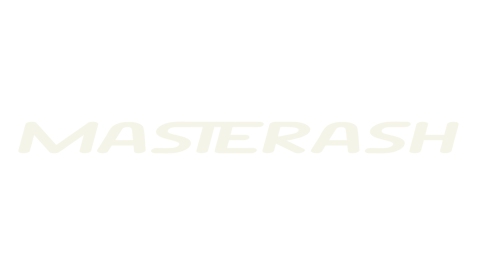 Masterash, logo font preview