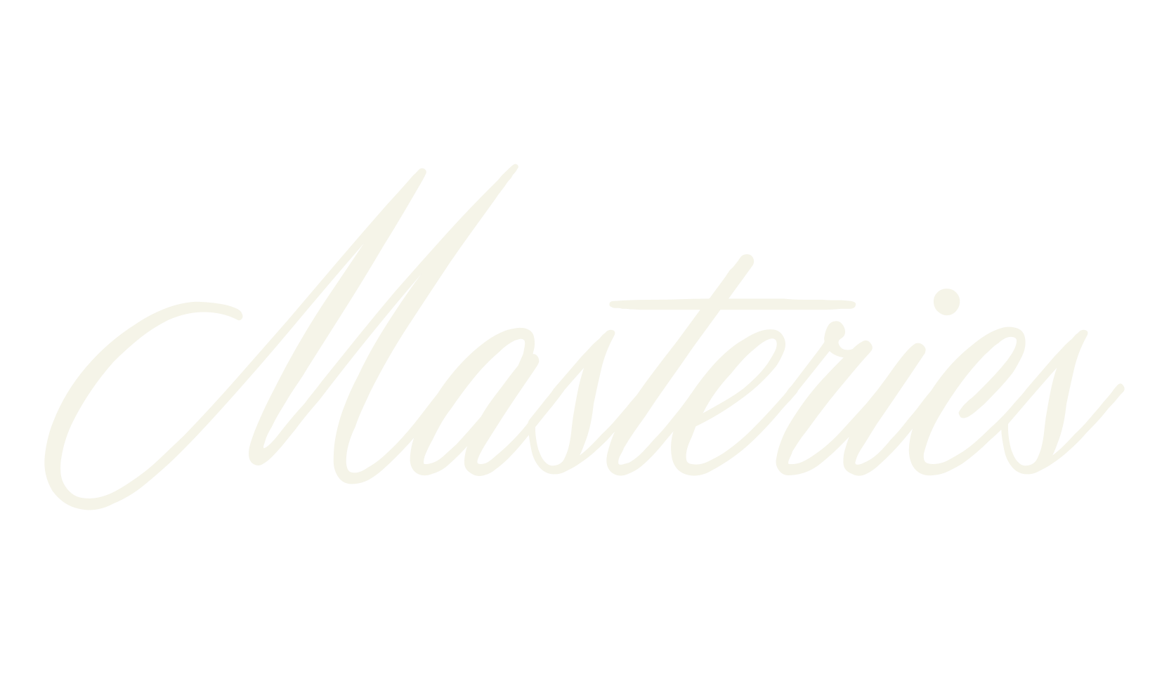 Masterics, fashion script font preview