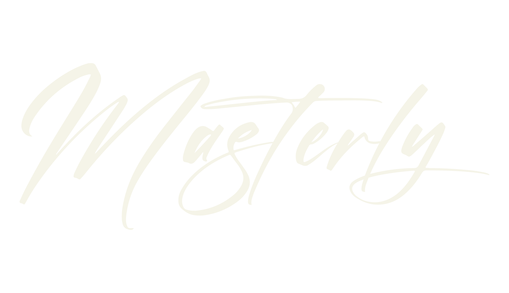 Masterly, script font preview