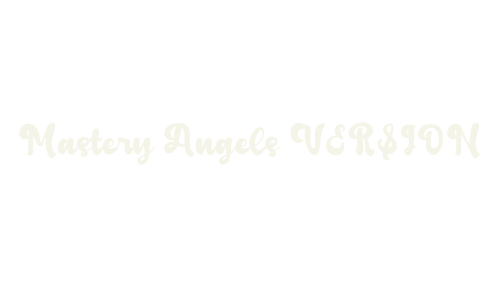 Mastery Angels VERSION, script font preview
