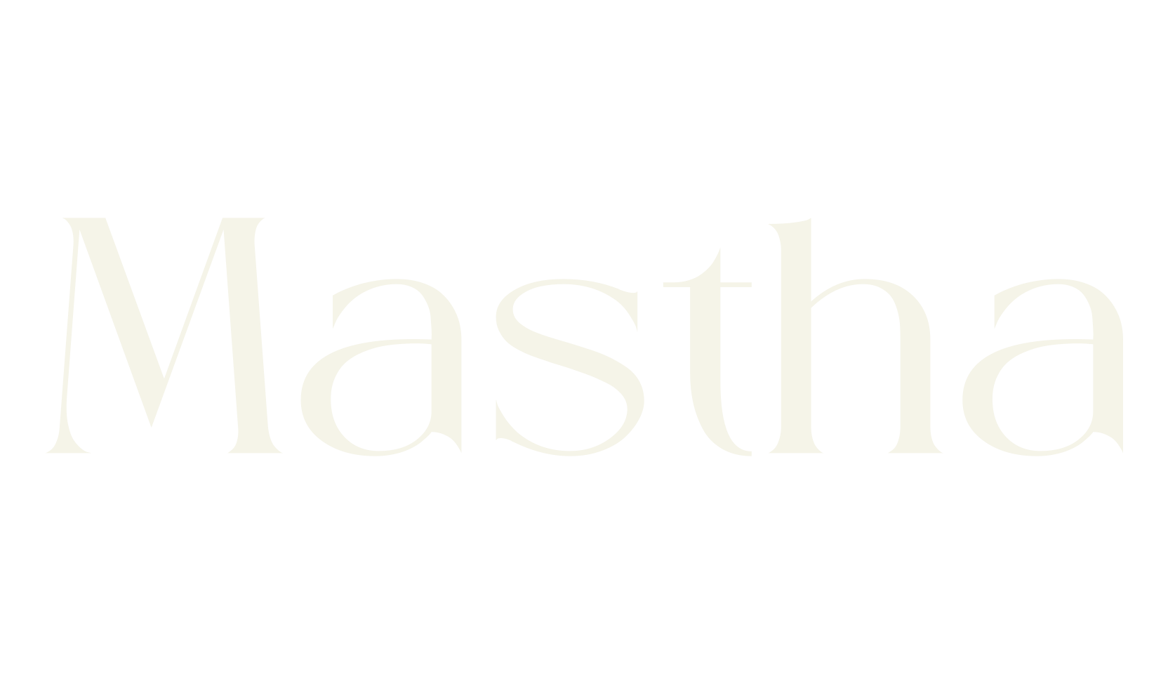 Mastha, cursive font preview