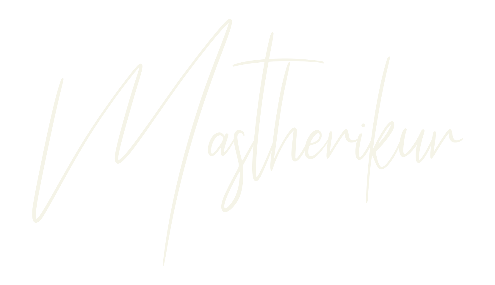 Mastherikur, signature font preview