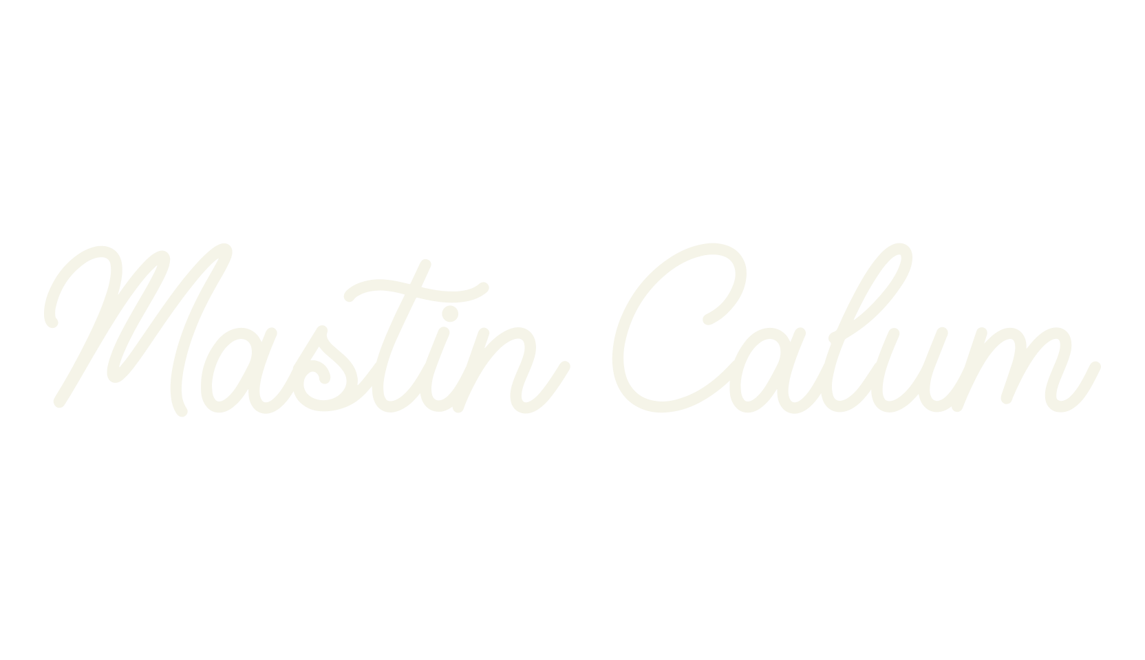 Mastin Calum, cursive font preview