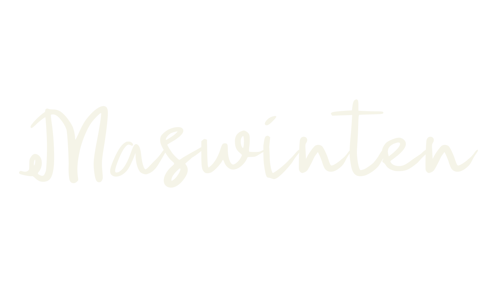 Maswinten, cursive font preview