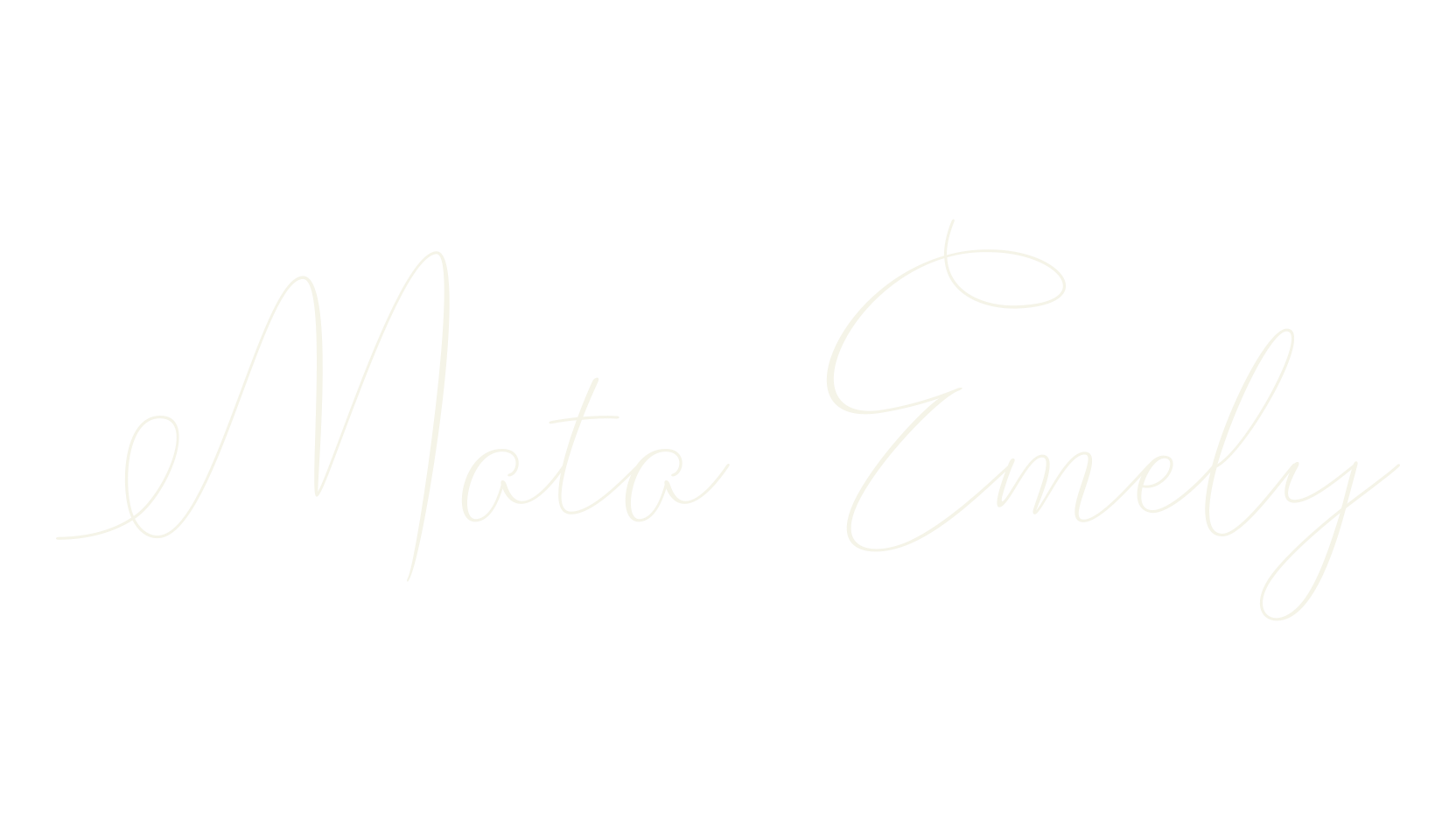 Mata Emely, signature font preview