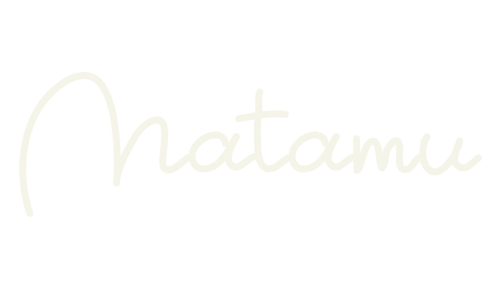 Matamu, cursive font preview