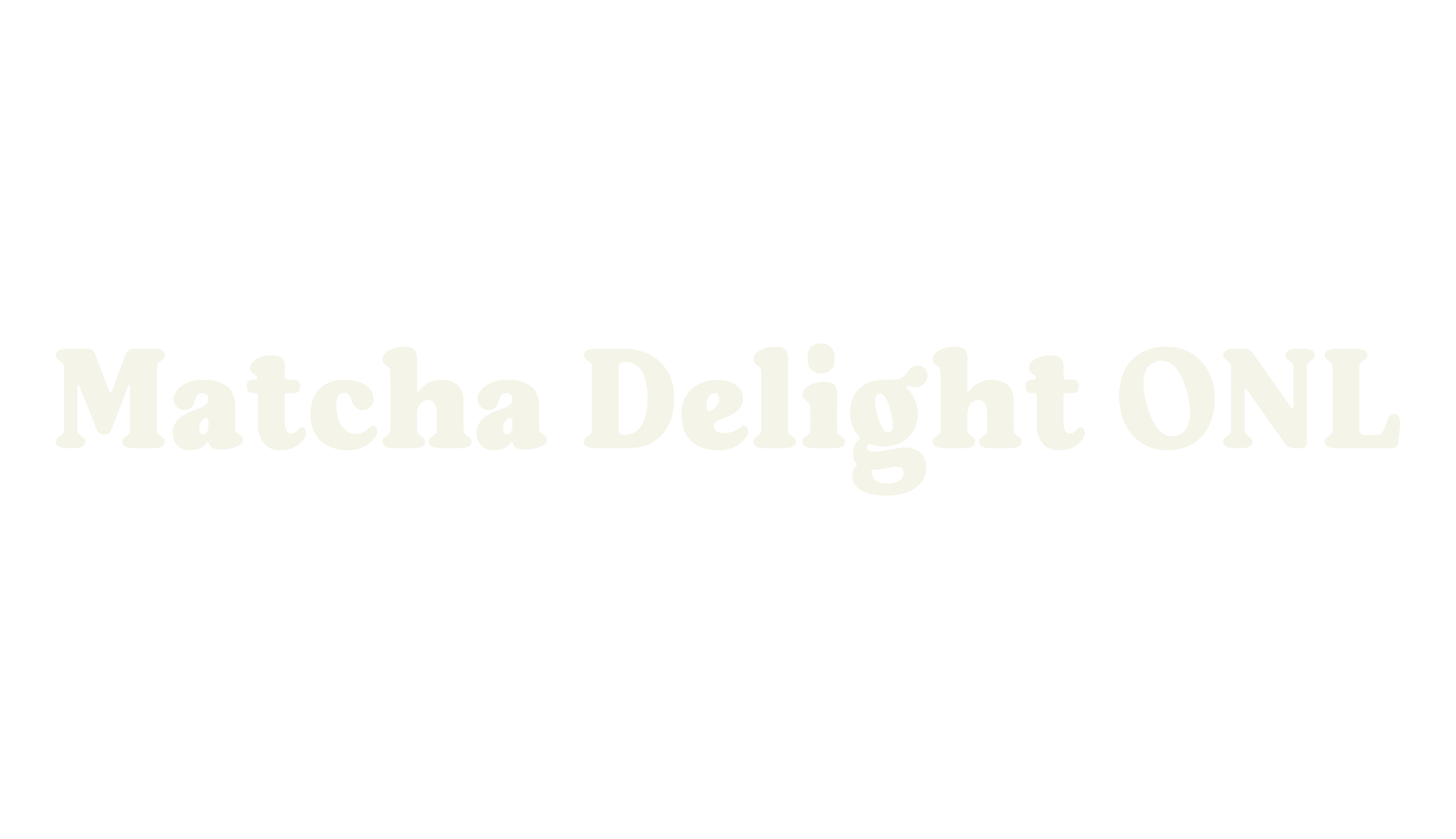 Matcha Delight ONL, calligraphy font preview